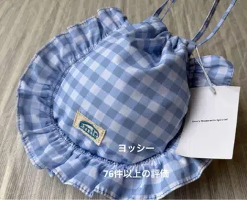 EMIS 프릴의 복조리 체크 무늬 프릴 토트백