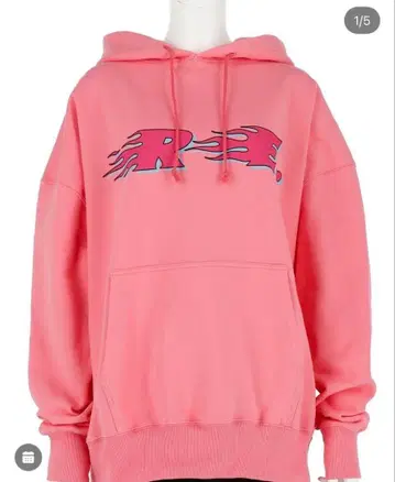 RE. 파이어 로고 후디 핑크 사이즈 1
