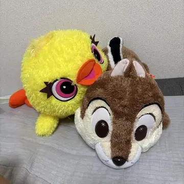 더키와 칩의 디즈니 봉제 인형 세트 (가격 인하 협상 가능)