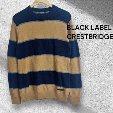 BLACK LABEL CRESTBRIDGE 스트라이프 니트 스웨터