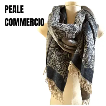 PEALE 다크 블루 그레이 스톨