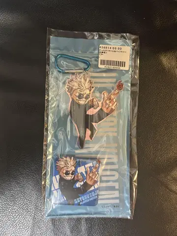 주술회전 오로라 아크릴 키링 & 캔뱃지 세트 <고죠 사토루>