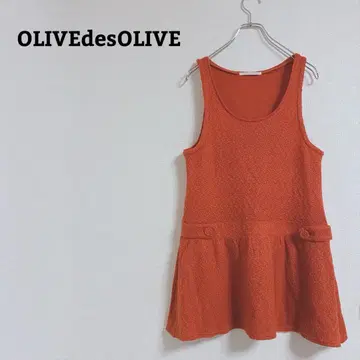 올리브데올리브 튜닉 슬리브리스 플레어 레이어드 U넥