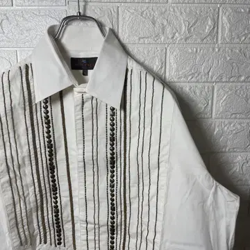 ETRO 에트로 자수 화이트 긴팔 셔츠 [ 954 ]