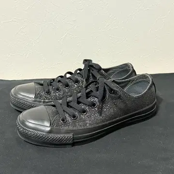 [ 새상품급 ] CONVERSE 블랙 글리터 로우컷 스니커즈