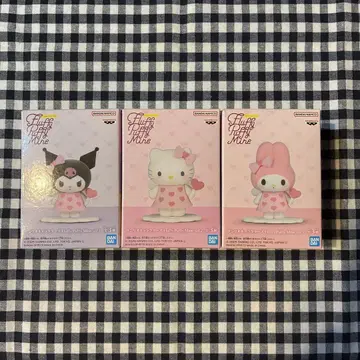 마이멜로디 쿠로미 키티 Fluffy Puffy 피규어 2체 세트