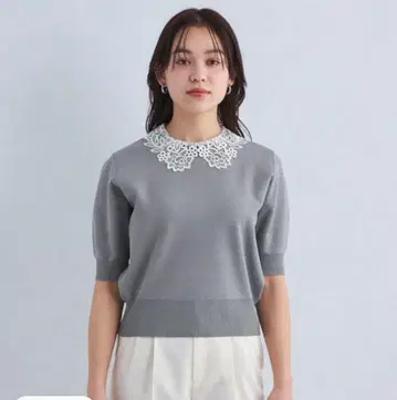 그린 라벨 릴랙싱 옷깃 레이스 2WAY 니트 풀오버