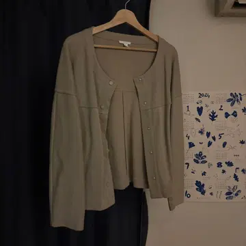 COS 노카라 자켓 베이지