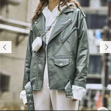 jouetie 오버 라이더 자켓 쥬에티 카키