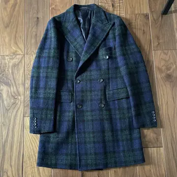 TAGLIATORE 아우터 체스터 코트 체크