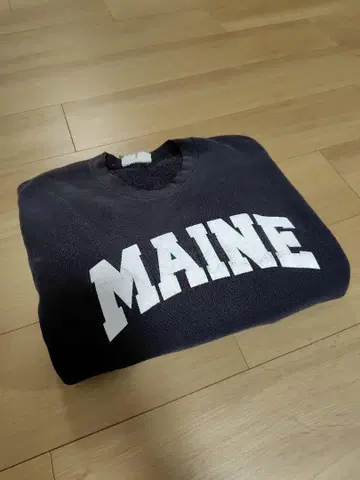Lee 리버스 타입 맨투맨 블랙 USA제 L MAINE