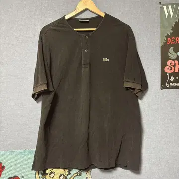 nonnative x LACOSTE 헨리넥 T셔츠 자수 로고 피케 셔츠