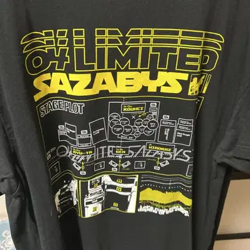 04 LIMITED SAZABYS 스테이지 로트 T셔츠 XL 블랙