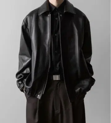 ssstein LEATHER ZIP SHORT JACKET