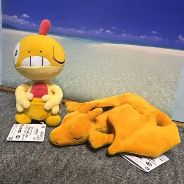 포켓몬 편안한 시간 봉제 인형 찌르코 리자몽 2체 세트