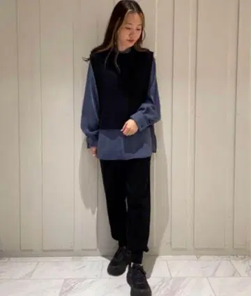 HYKE C/C KNIT THERMAL TRACK PANTS