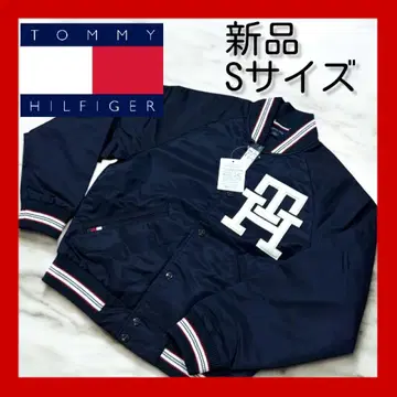 새상품 TOMMY HILFIGER 네이비 점퍼 아우터 블루종 S