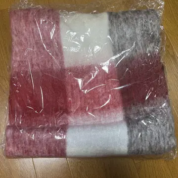 adrer(adrer) 볼륨 프린지 체크 머플러