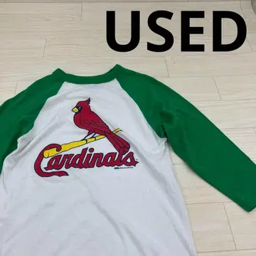 USED 구제 의류 유즈드 세인트루이스 카디널스 7부 소매 래글런 T셔츠