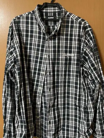 XLARGE 체크 무늬 긴팔 셔츠 XL