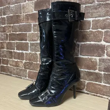 novespazio 23cm 롱 부츠 블랙 여성용 S