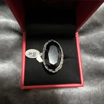 블랙스톤 오벌 반지 18호