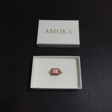 [ AMOKA ] 고품질 퀸 콘크 쉘 AAA 렉탱글 반지 [ 13호 ]