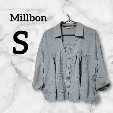 선착순 Millbon [ S ] 스카이블루 반팔 셔츠 블루 얇은 소재