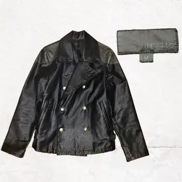 BEAMS / 테일러드 자켓 더블 블레이저 블랙 광택
