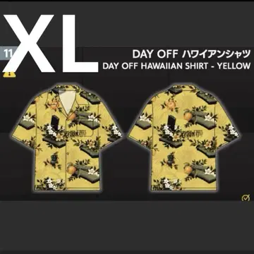 tgs2025 타르코프 Tarkov DAY OFF 하와이안 셔츠 노랑