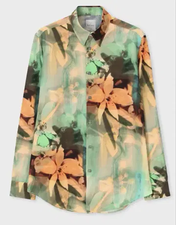[ 새상품급 ] Paul Smith 꽃무늬 긴팔 셔츠