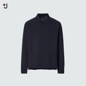 +J 메리노 블렌드 니트 피케 셔츠 XXL 사이즈