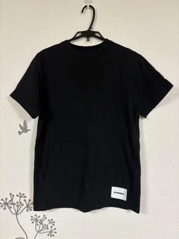 [ JIL SANDER+ ] 질 샌더 반팔 T셔츠 블랙 L 사이즈