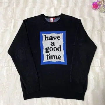 [ 새상품급 ] have a good time 니트 스웨터