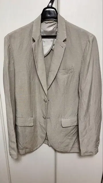 ARMANI EXCHANGE 베이지 테일러드 자켓