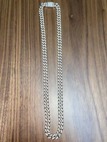 AVALANCHE풍 지르코니아 실버 목걸이 50cm