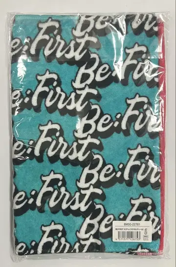 BE:FIRST 로고 페이스 타월 (틸)