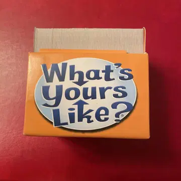 What's Yours Like - English Card Game