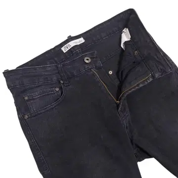 ZARA MAN 자라맨 HW 테이퍼드 블랙 스키니 데님 팬츠 W31