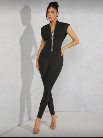 블랙 지퍼 올인원 셋업 초귀여움 페스티벌 선착순