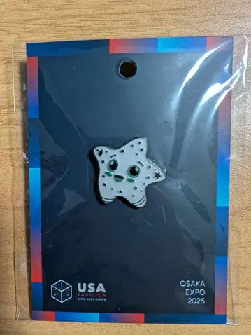 오사카 만박 EXPO 미국관 핀 배지 빛나는 스파크 USA