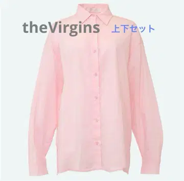 theVirgins cotton shirts shorts 세트 pink