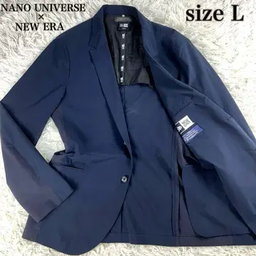 [ 외관 새상품급 ] 나노 유니버스 뉴에라 테일러드 자켓 솔로텍스 네이비