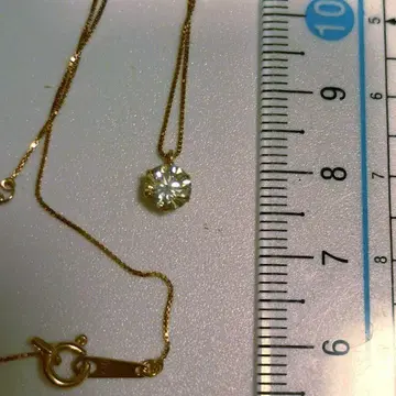 0.8캐럿 다이아 핑크 골드 목걸이