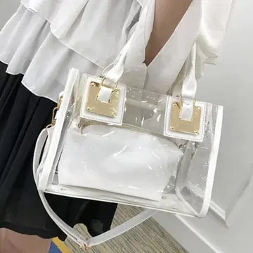 숄더백 파우치 포함 클리어백 수영장백 여성용 bag064