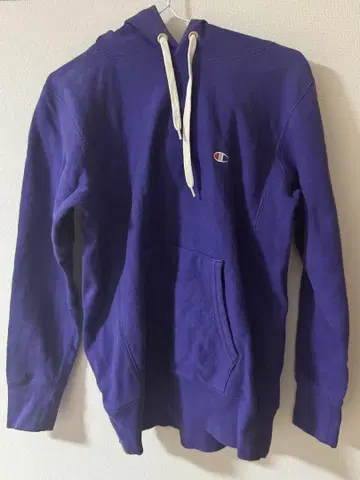 Champion Reverse Weave 후드티 M 보라색