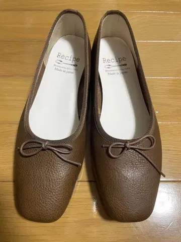 Recipe 브라운 플랫슈즈 23.5cm