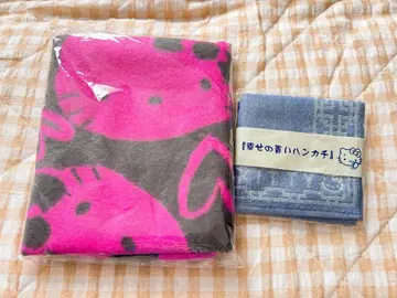 산리오 HELLO KITTY 무릎담요 담요 손수건 세트