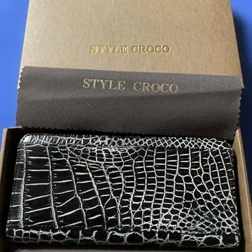 STYLE CROCO 블랙 장지갑 미사용 새상품 블랙