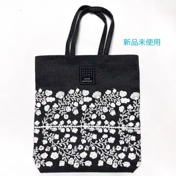 미나 페르호넨 토스트백 floral leaf navy 새상품 미사용